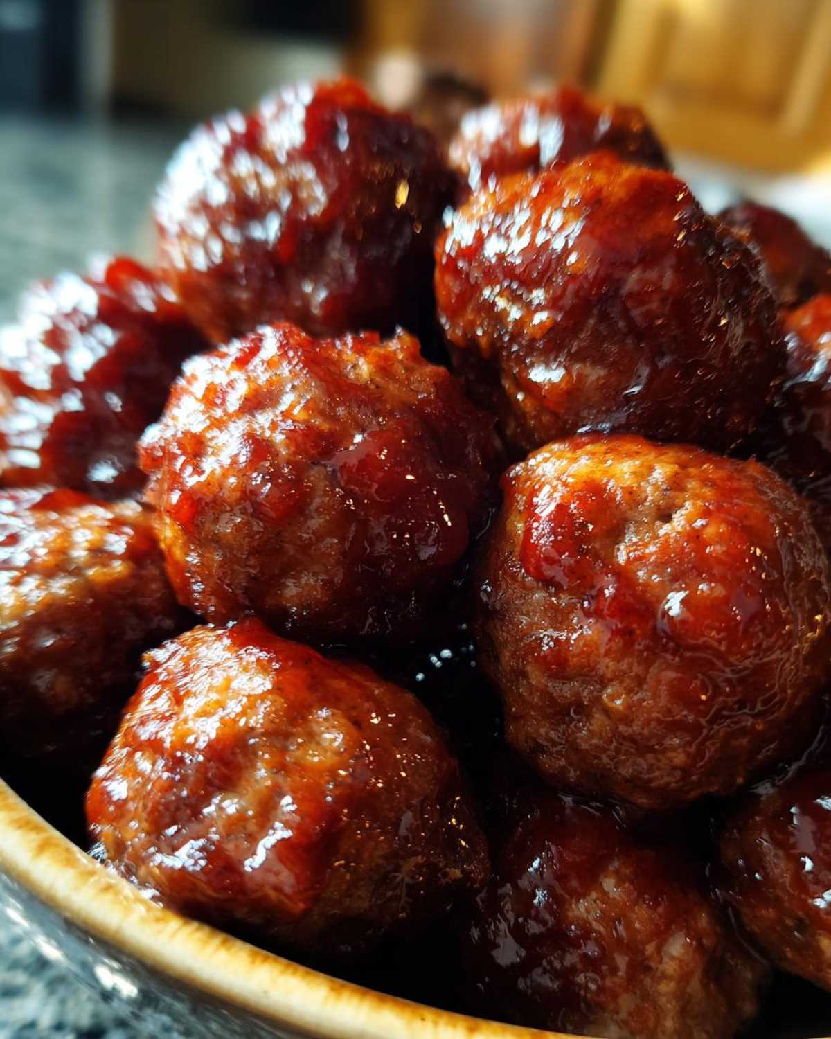 Cranberry BBQ Meatballs (Festive Slow Cooker Appetizer) - detail 4