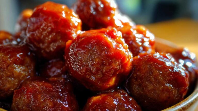 Cranberry BBQ Meatballs: 4-Hour Slow Cooker Magic Cranberry BBQ Meatballs (Festive Slow Cooker Appetizer)