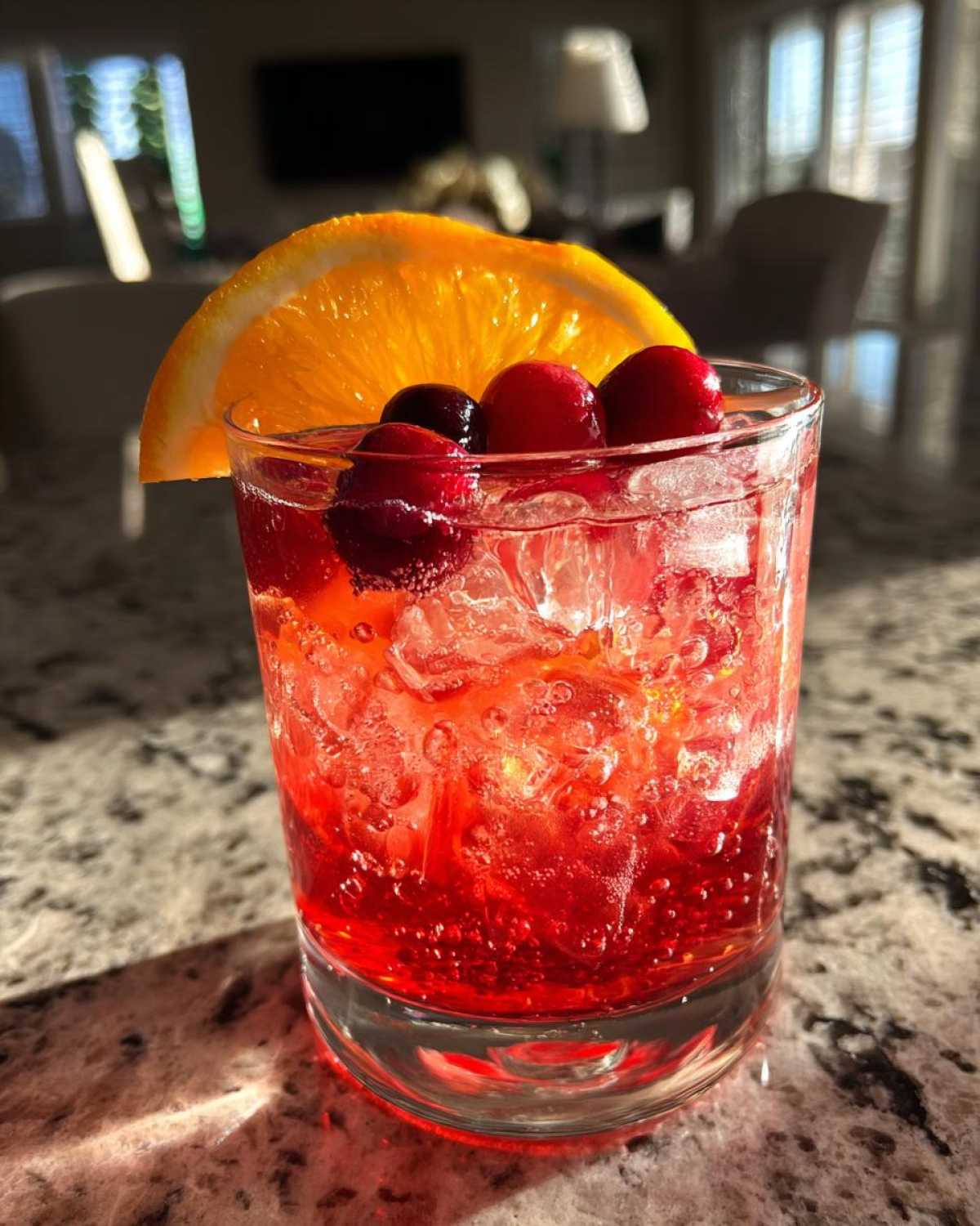 Cranberry Orange Gin Fizz (Holiday Cocktail Twist) - detail 2