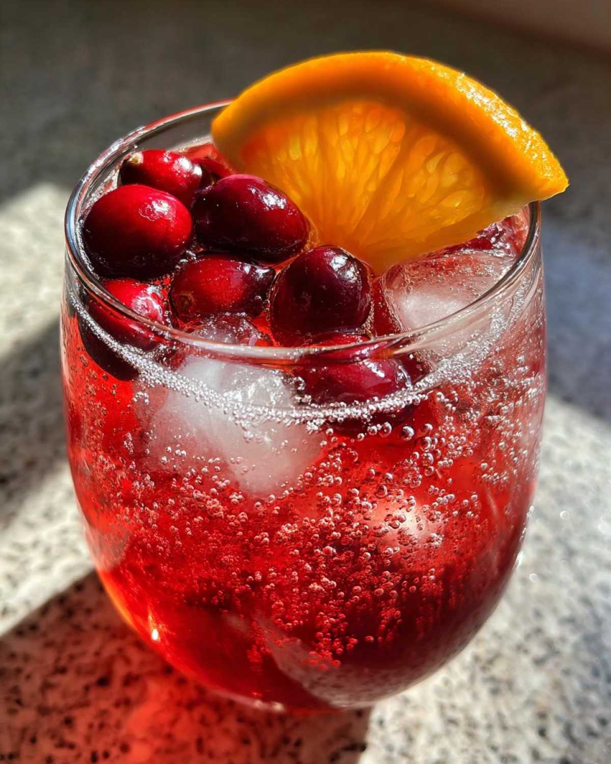 Cranberry Orange Gin Fizz (Holiday Cocktail Twist) - detail 3