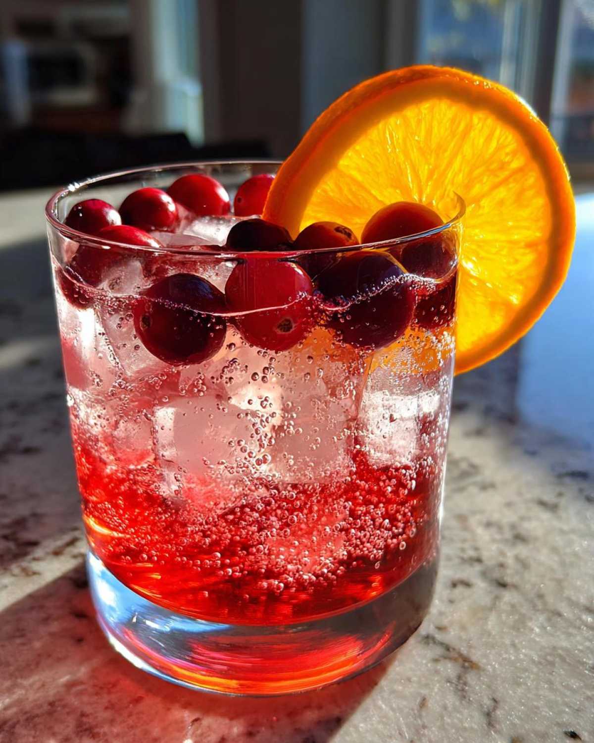 Cranberry Orange Gin Fizz (Holiday Cocktail Twist) - detail 4