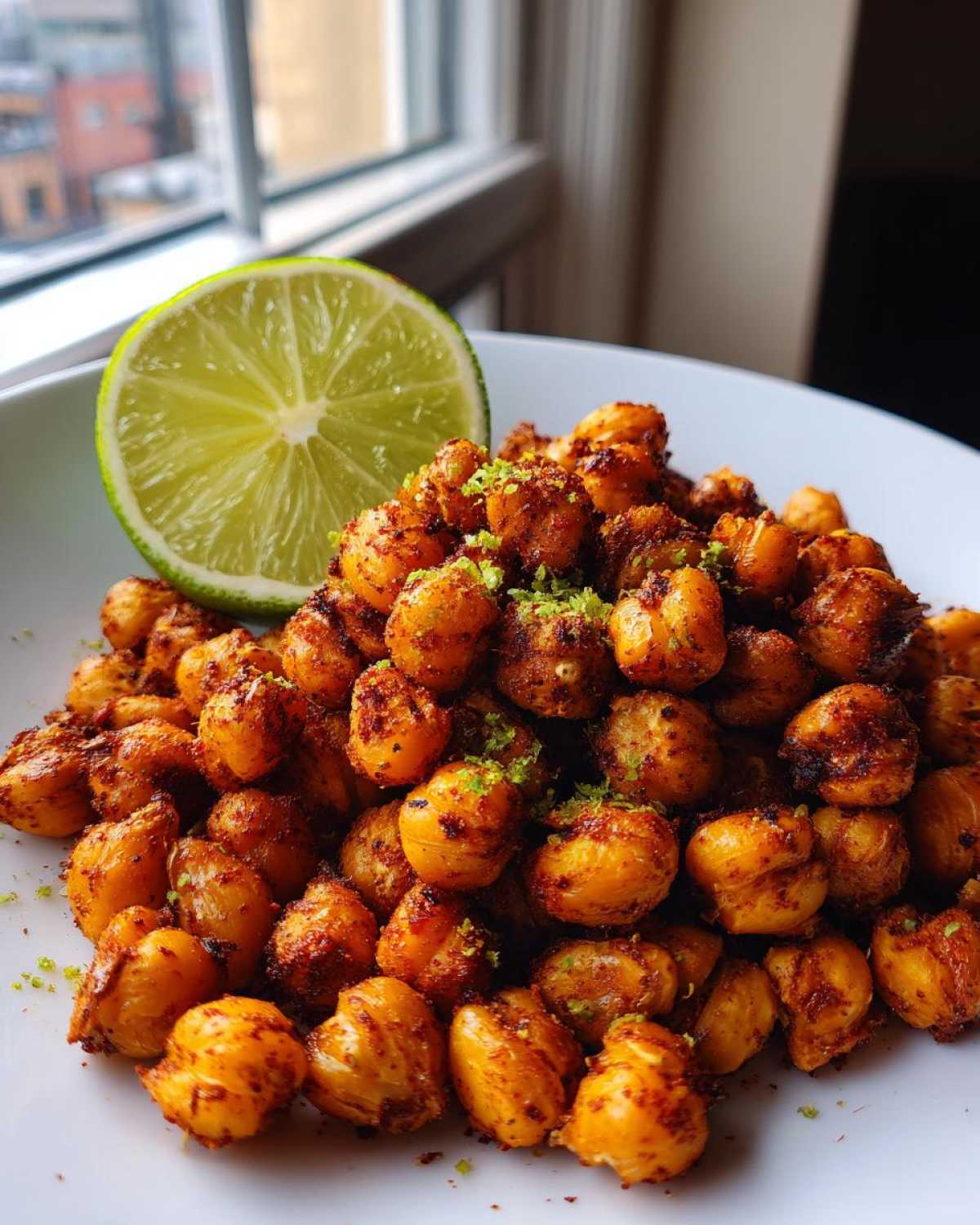 Crunchy Chili Lime Chickpeas (High-Protein Snack) - detail 3