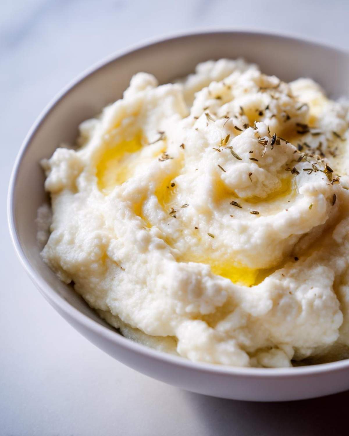 Easiest Ever Mashed Cauliflower (Low-Carb Comfort Side) - detail 2