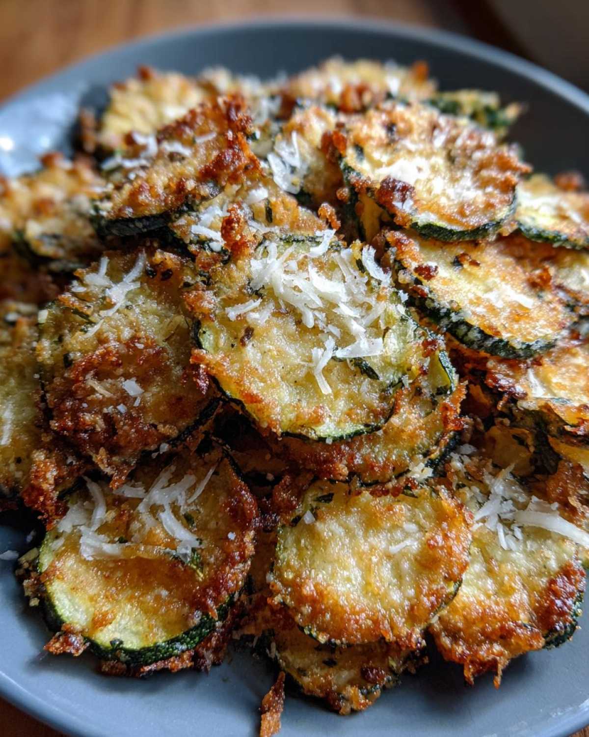 Garlic Parmesan Zucchini Chips (Air Fryer Keto Snack) - detail 1