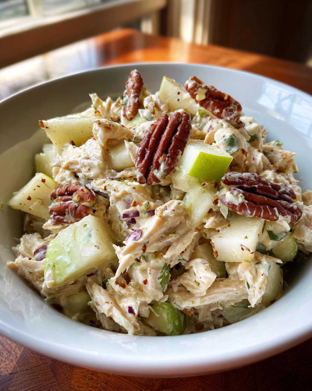 Harvest Chicken Salad with Apples & Pecans (Fall Meal) - detail 1