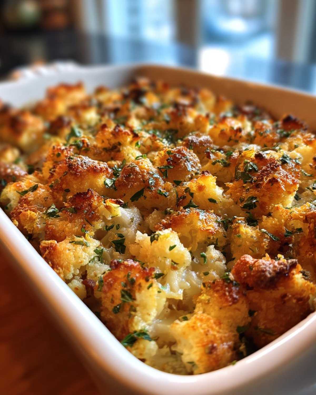 Low-Carb Cauliflower Stuffing (Keto Thanksgiving Side) - detail 1
