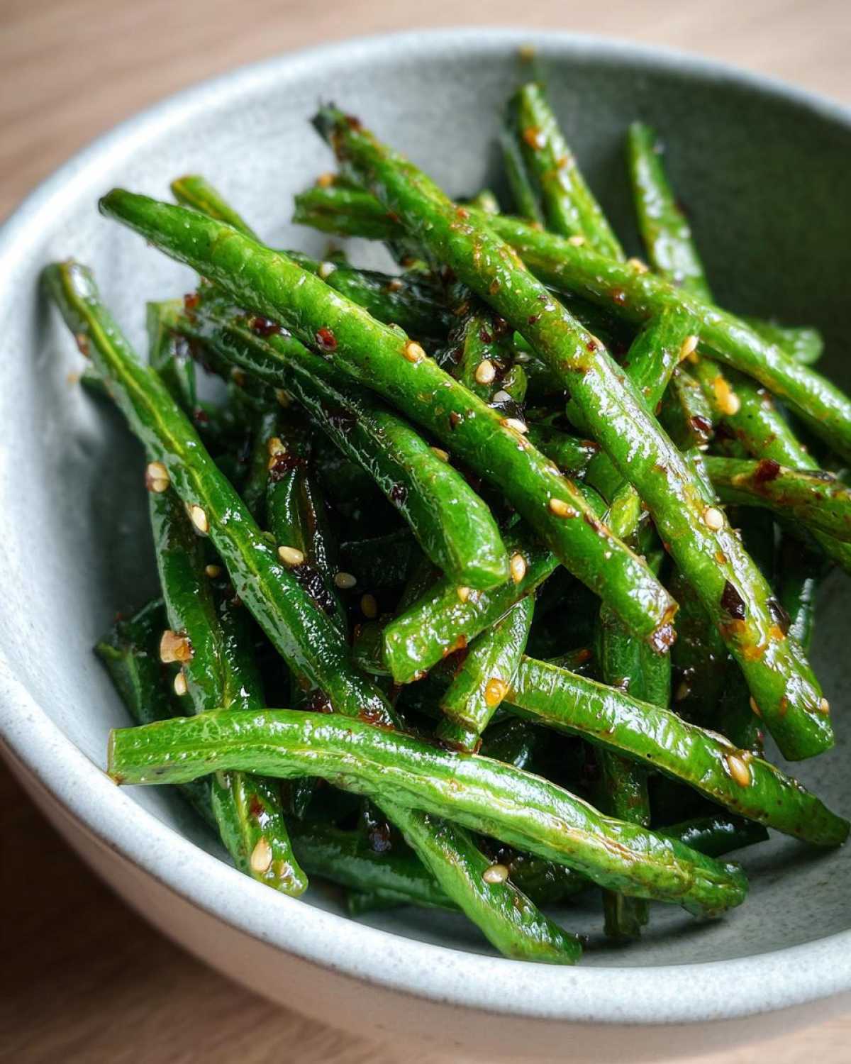 Miso Garlic Green Beans (Quick Asian Side Dish) - detail 1