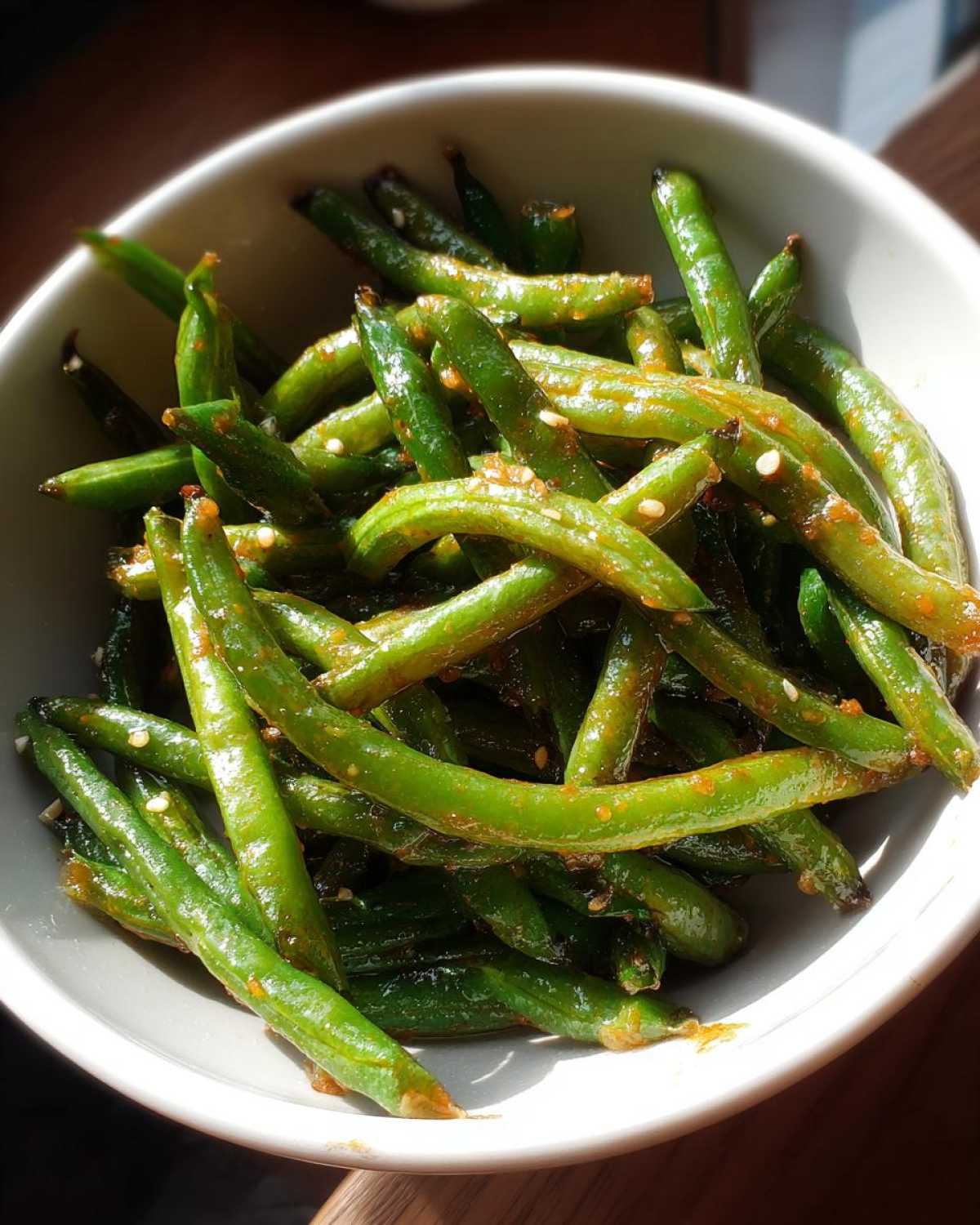 Miso Garlic Green Beans (Quick Asian Side Dish) - detail 2