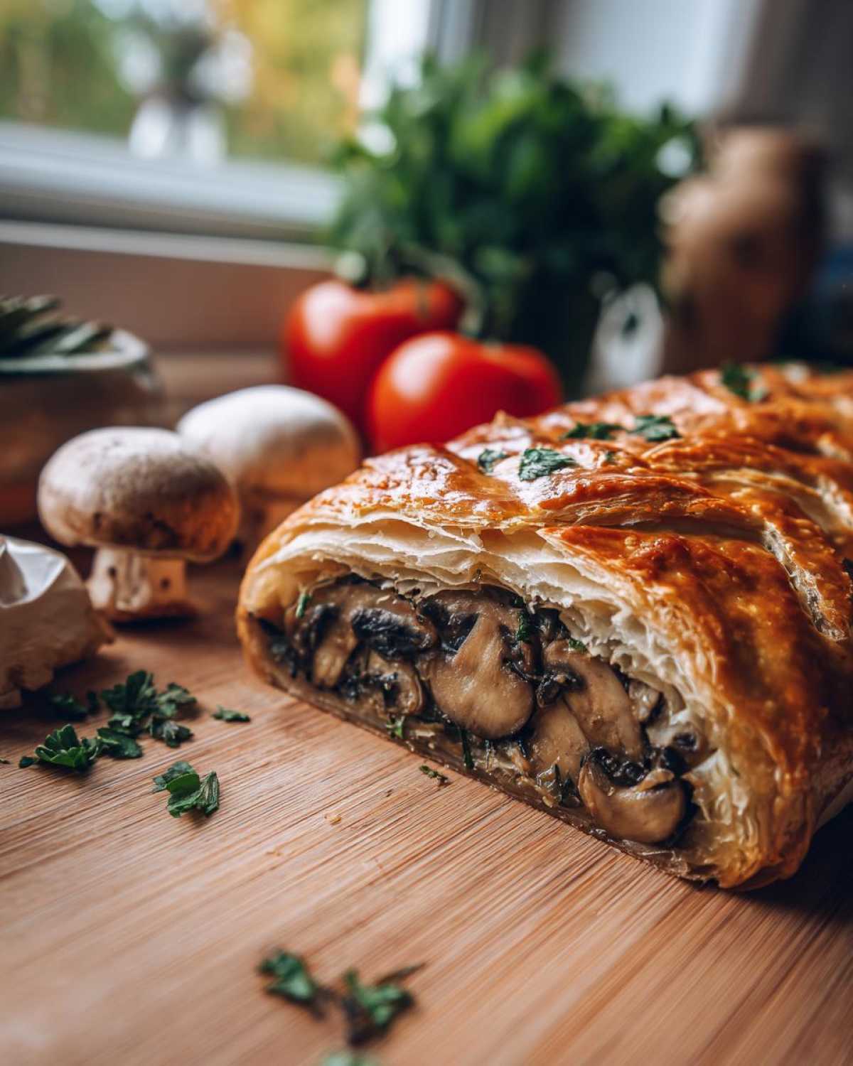 Mushroom Wellington (Vegetarian Holiday Main) - detail 4