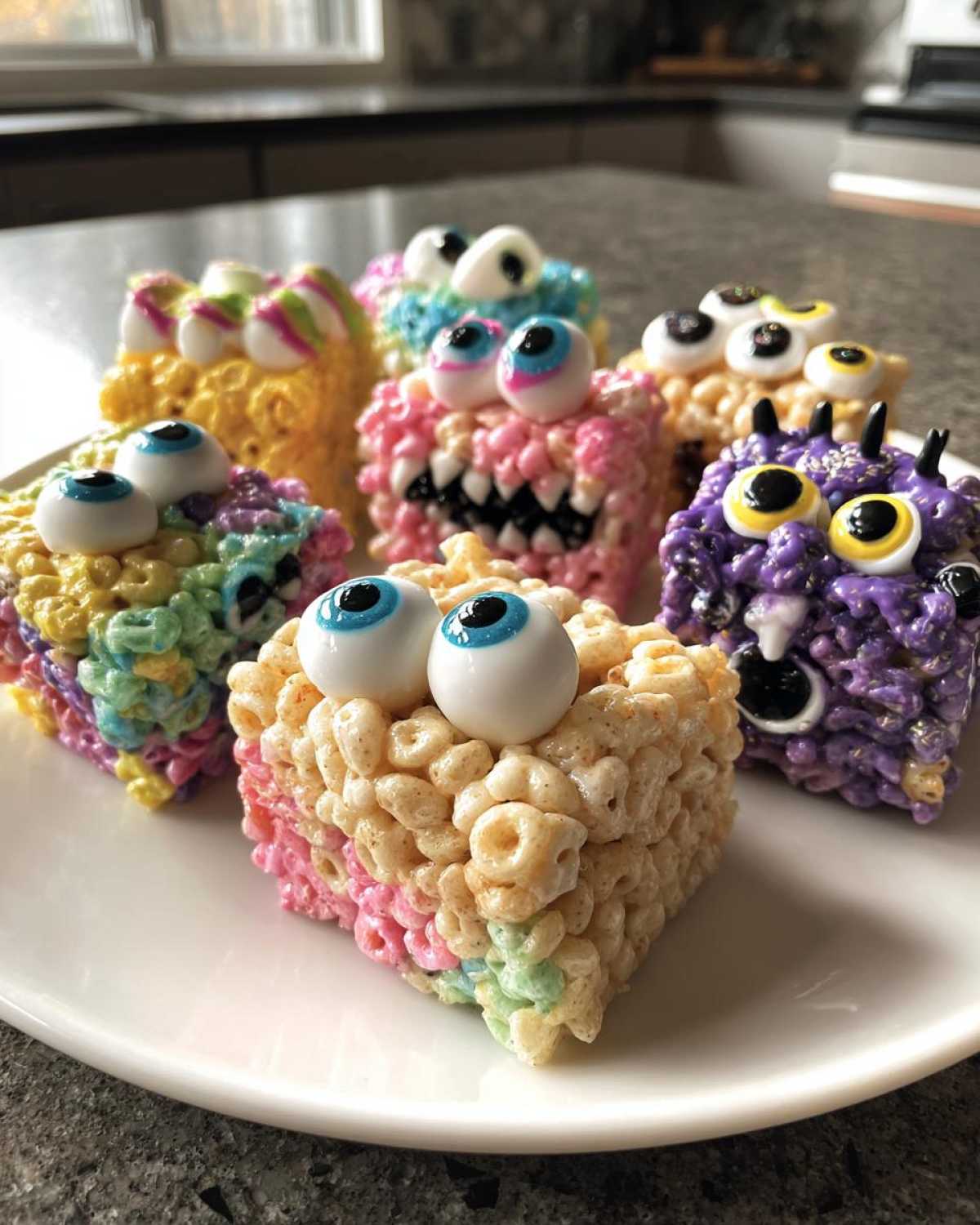 No-Bake Monster Marshmallow Treats (Halloween Rice Krispies) - detail 2