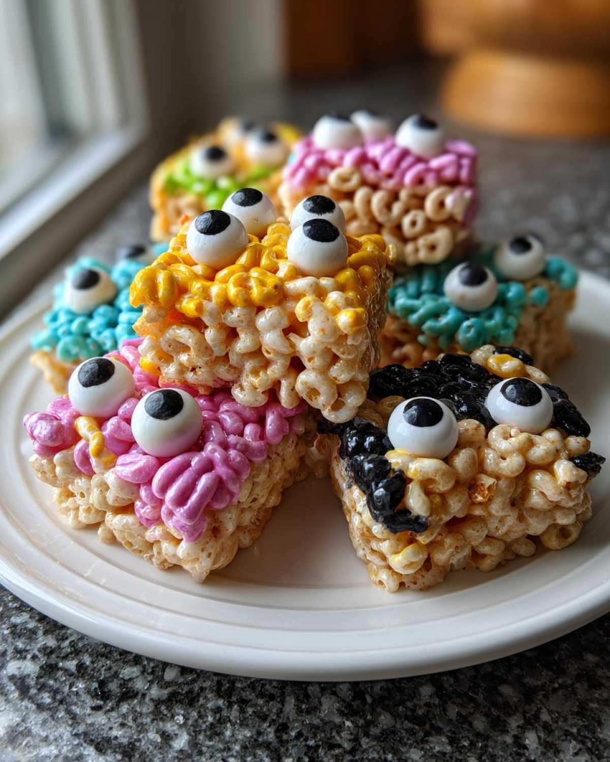 No-Bake Monster Marshmallow Treats (Halloween Rice Krispies) - detail 3