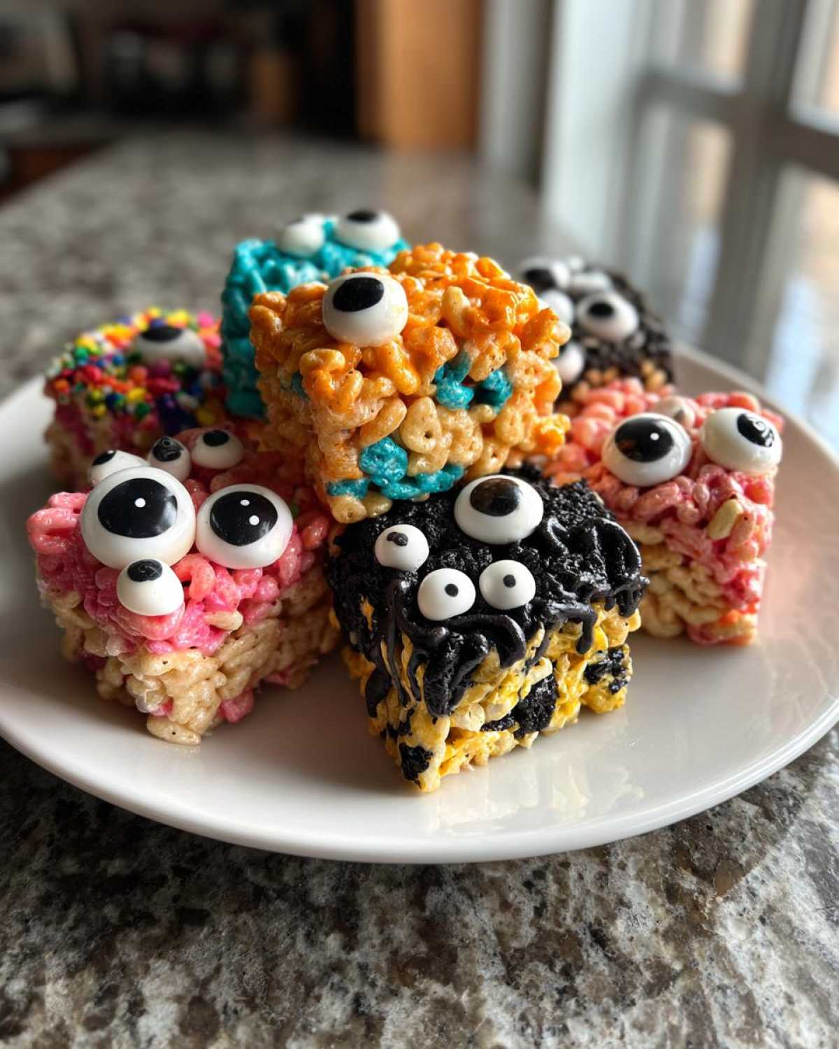 No-Bake Monster Marshmallow Treats (Halloween Rice Krispies) - detail 4
