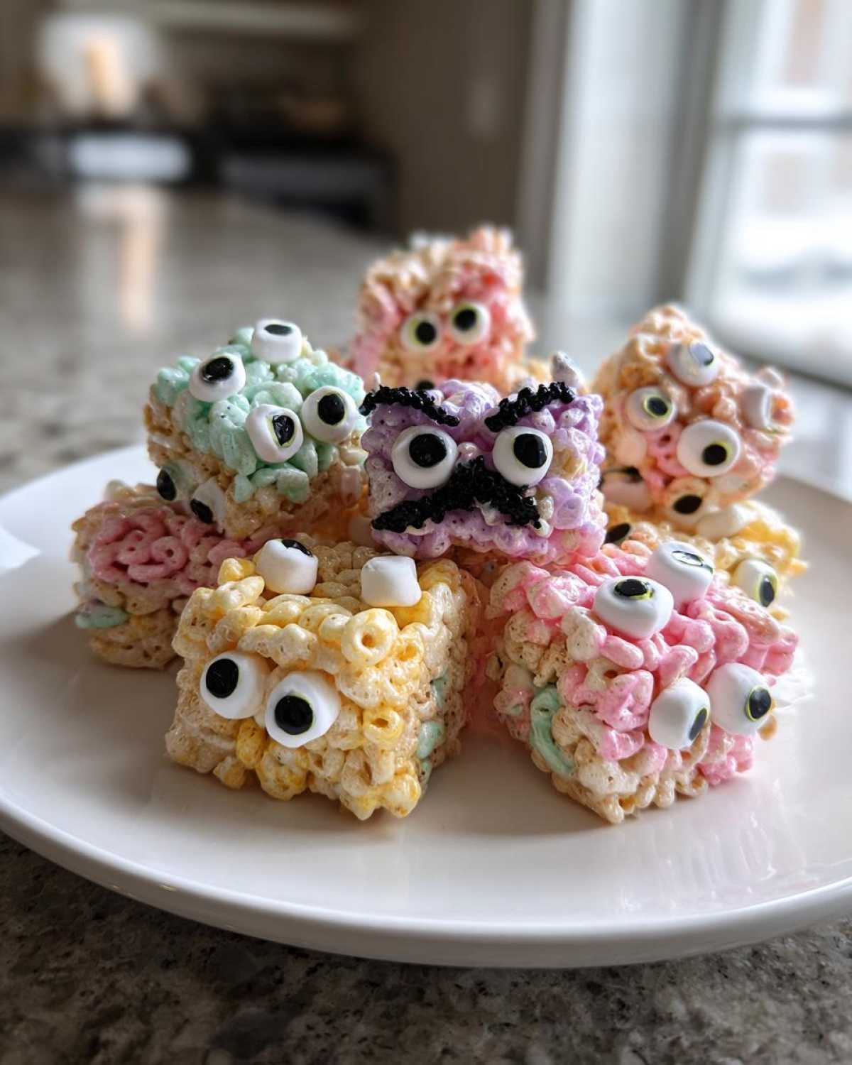 No-Bake Monster Marshmallow Treats (Halloween Rice Krispies) - detail 1