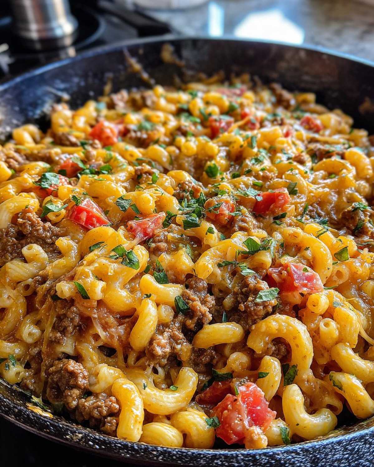 One-Pot Cheesy Taco Pasta (Family Favorite Dinner) - detail 4