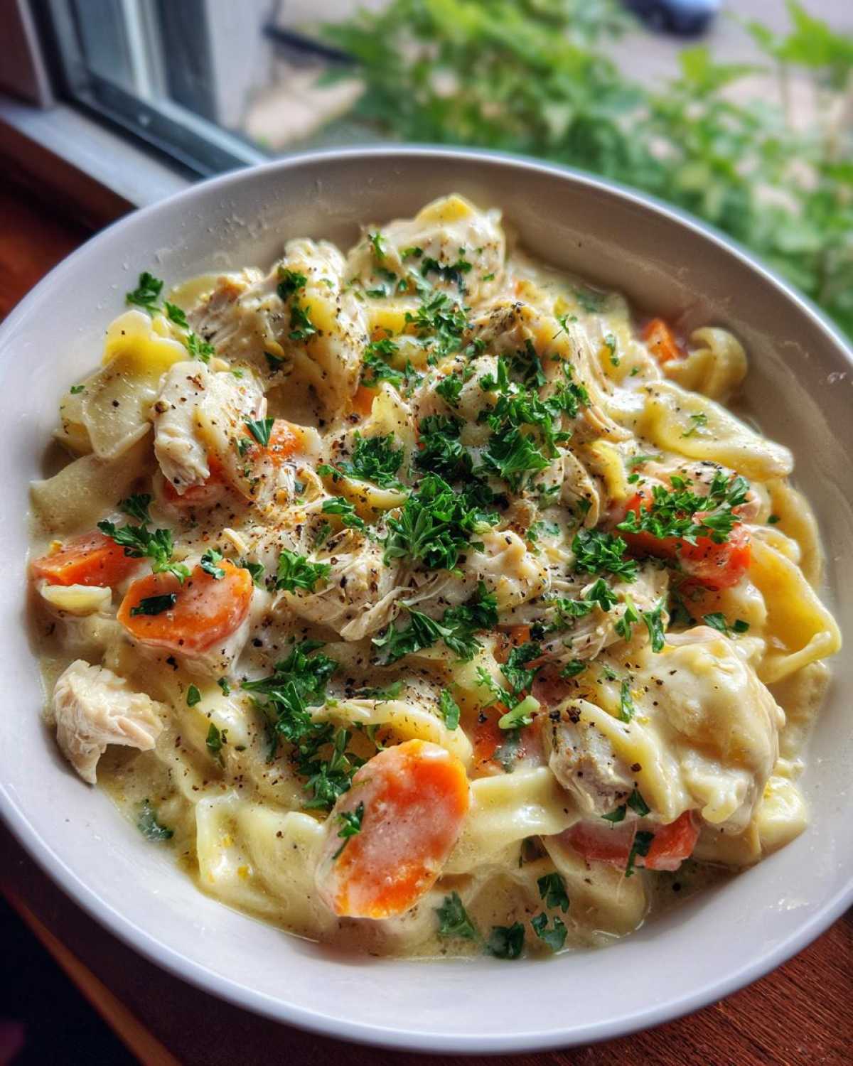 One-Pot Chicken Pot Pie Noodles (Comfort Food Mashup) - detail 3