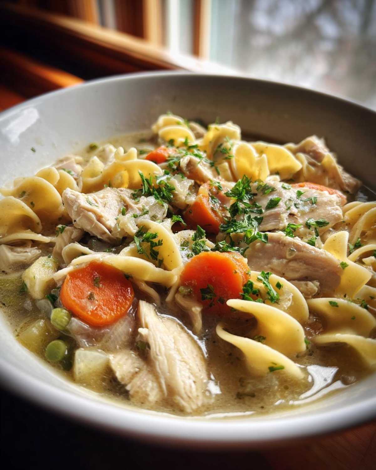 One-Pot Chicken Pot Pie Noodles (Comfort Food Mashup) - detail 4
