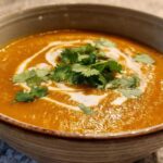 Roasted Pumpkin Coconut Soup (Vegan & Creamy)