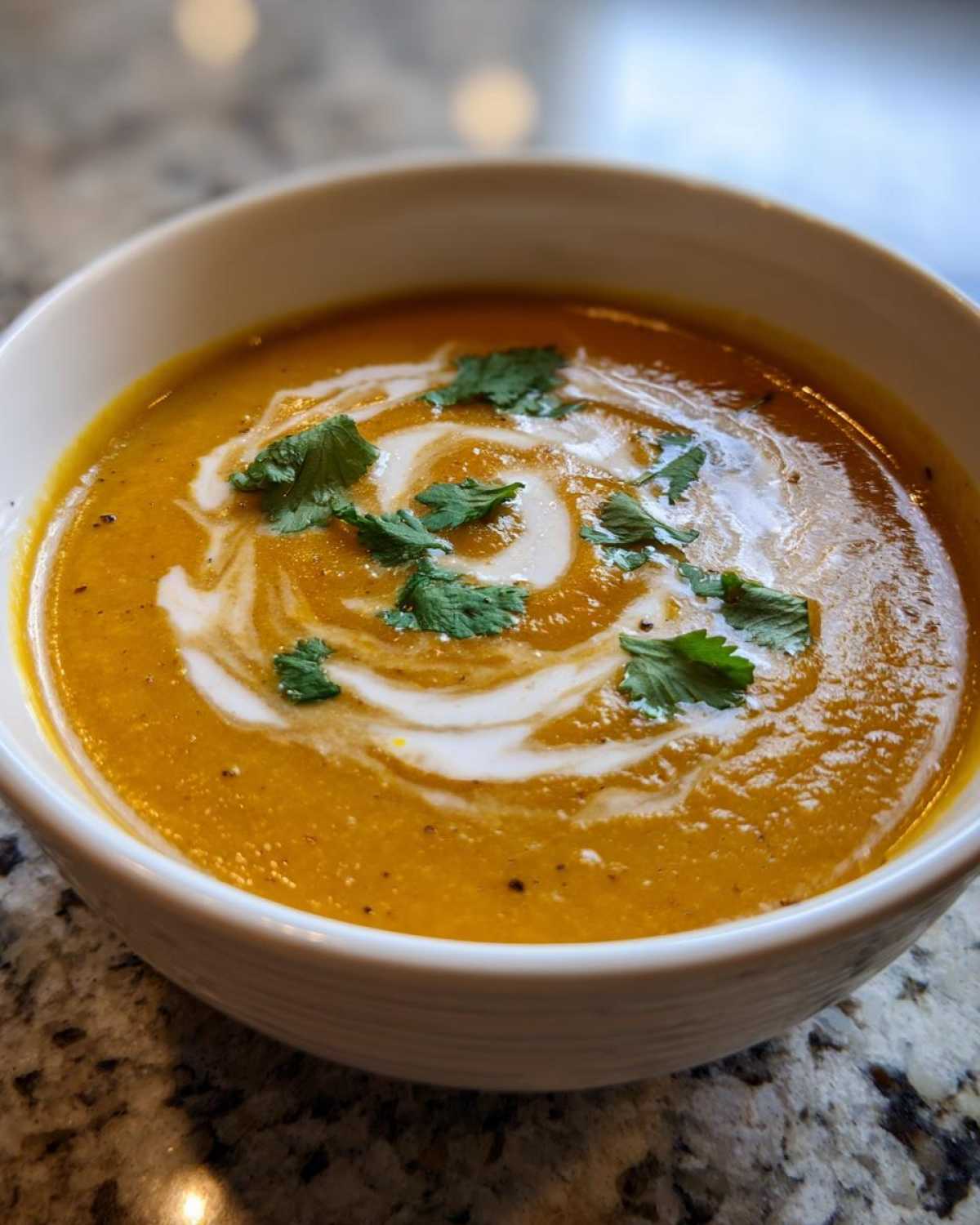 Roasted Pumpkin Coconut Soup (Vegan & Creamy) - detail 3