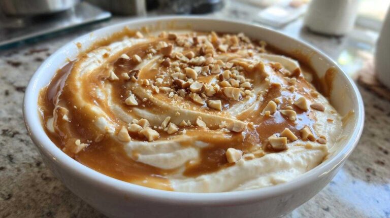 Salted Caramel Apple Dip (3 Ingredients)