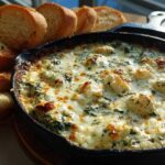 Skillet Spinach Artichoke Dip (Ooey Gooey Appetizer)