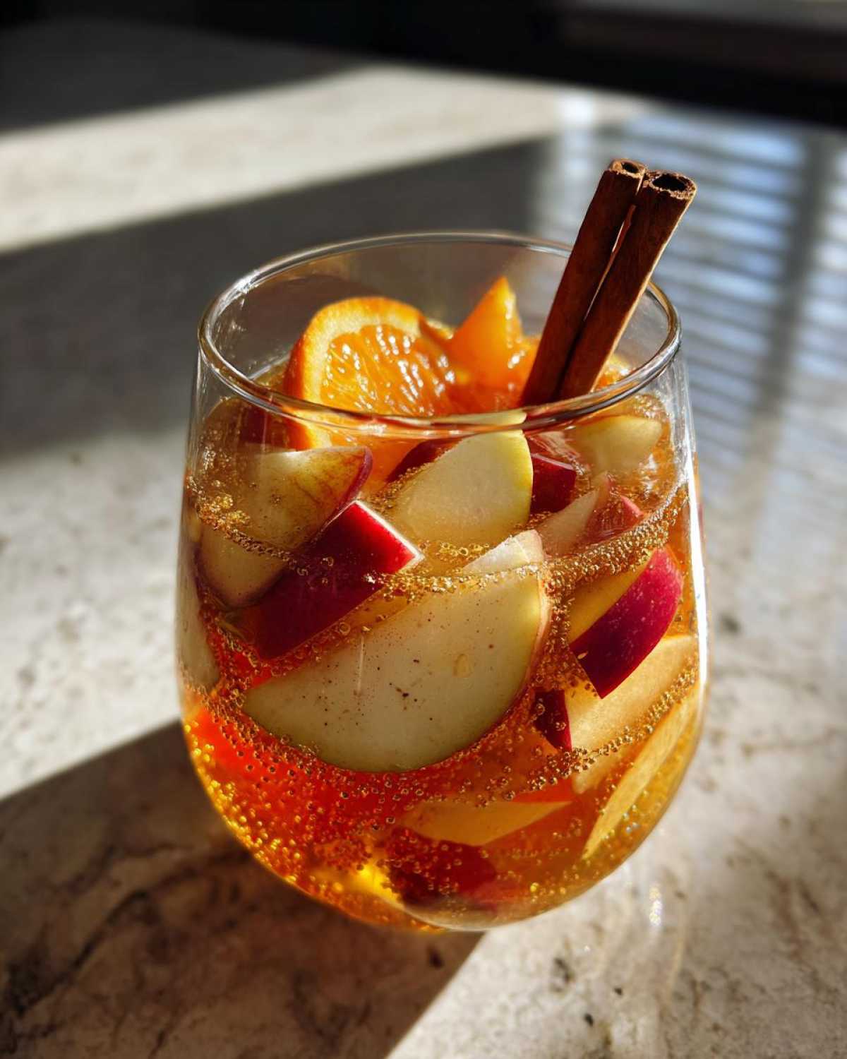 Sparkling Apple Cider Sangria (Make-Ahead Fall Punch) - detail 3