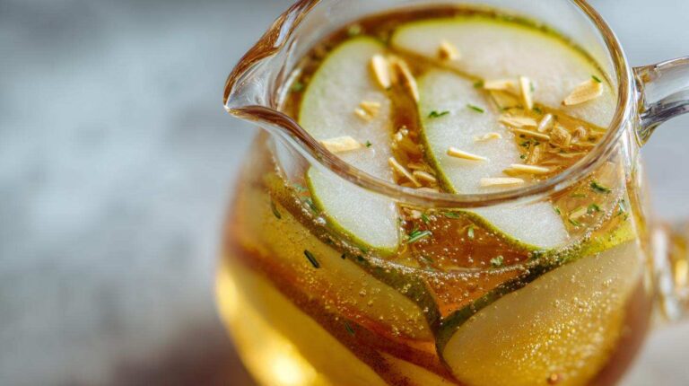 Sparkling Pear and Ginger Punch (Autumn Mocktail)
