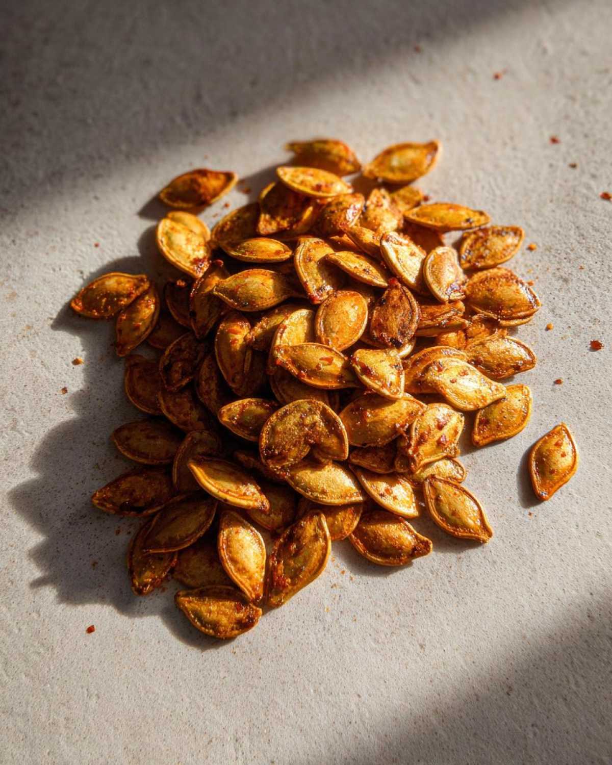 Spicy Roasted Pumpkin Seeds (Addictive Fall Snack) - detail 1