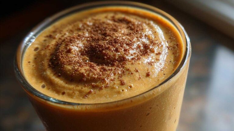 Sweet Potato Pie Smoothie (Healthy Dessert Smoothie)
