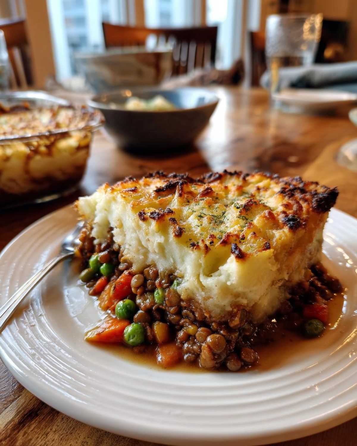 Vegan Lentil Shepherd's Pie (Comfort Food Makeover) - detail 2