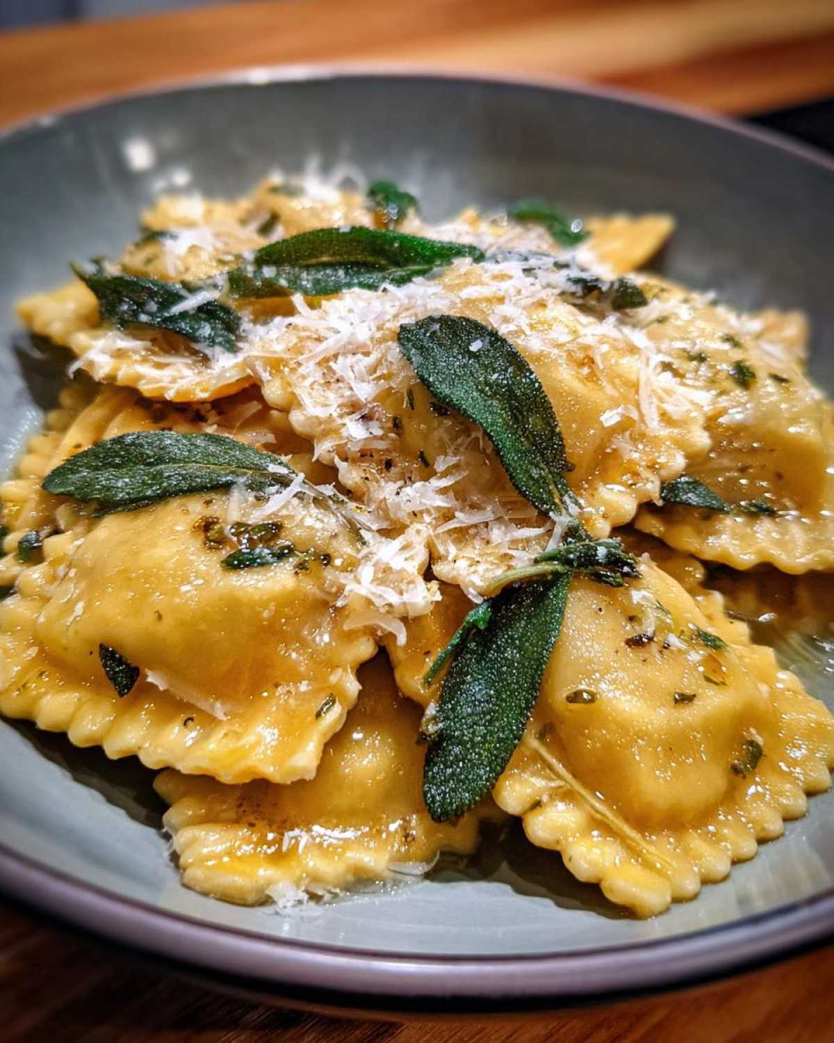 Brown Butter Pumpkin Ravioli (Homemade Fall Pasta) - detail 4