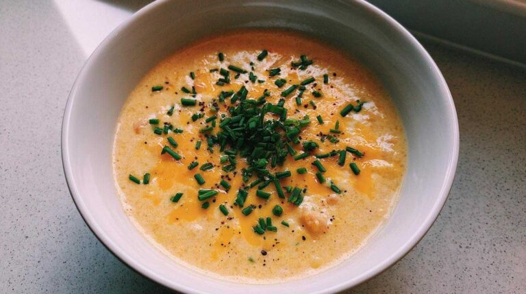 Cheddar Apple Soup (Savory Fall Soup in 20 Minutes)