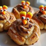 Cinnamon Roll Turkeys (Fun Thanksgiving Breakfast)