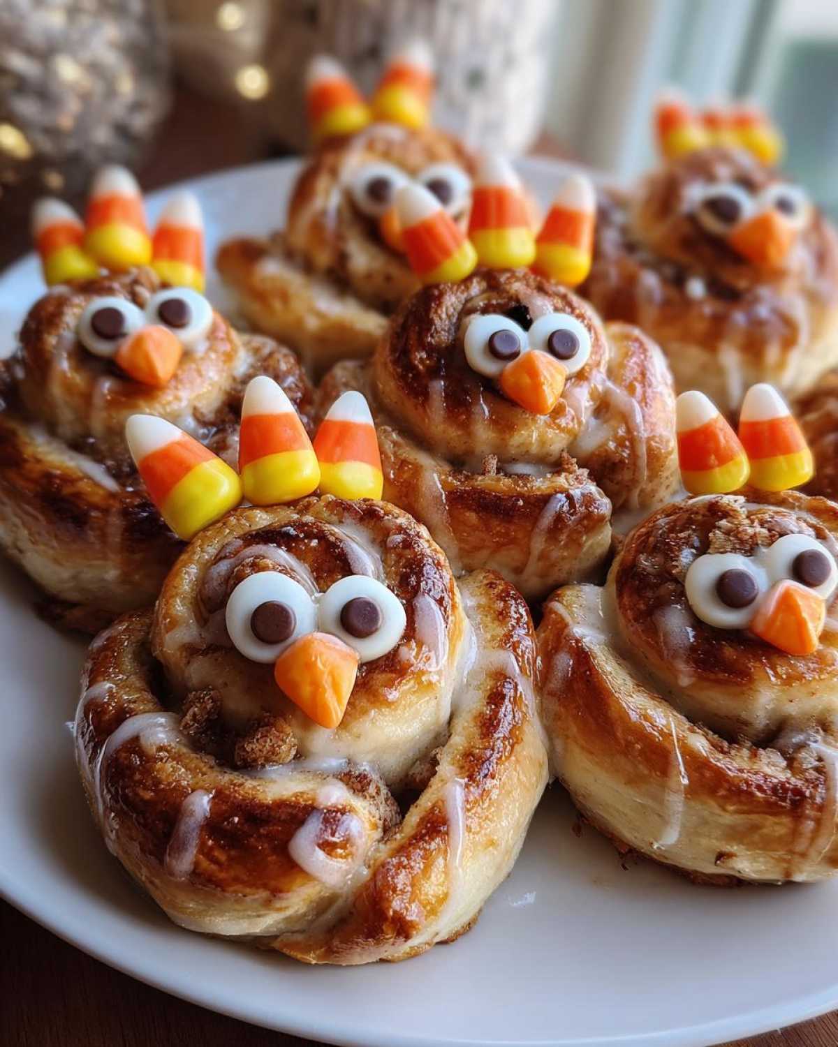 Cinnamon Roll Turkeys (Fun Thanksgiving Breakfast) - detail 4