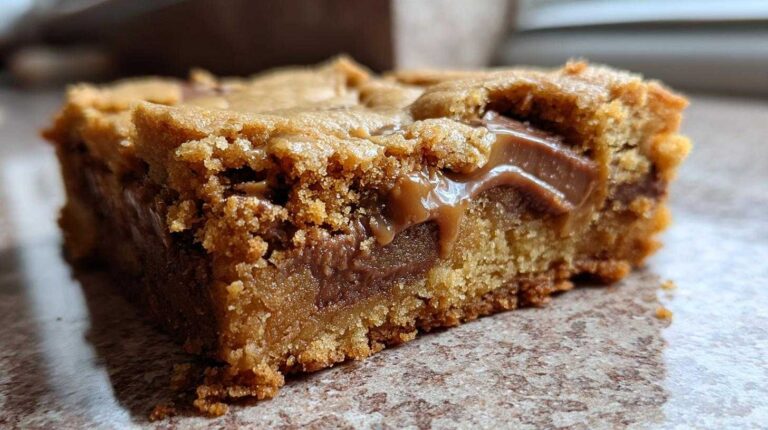 Leftover Candy Bar Blondies (Halloween Candy Remix)