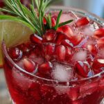 Sparkling Pomegranate Holiday Mocktail (Non-Alcoholic)