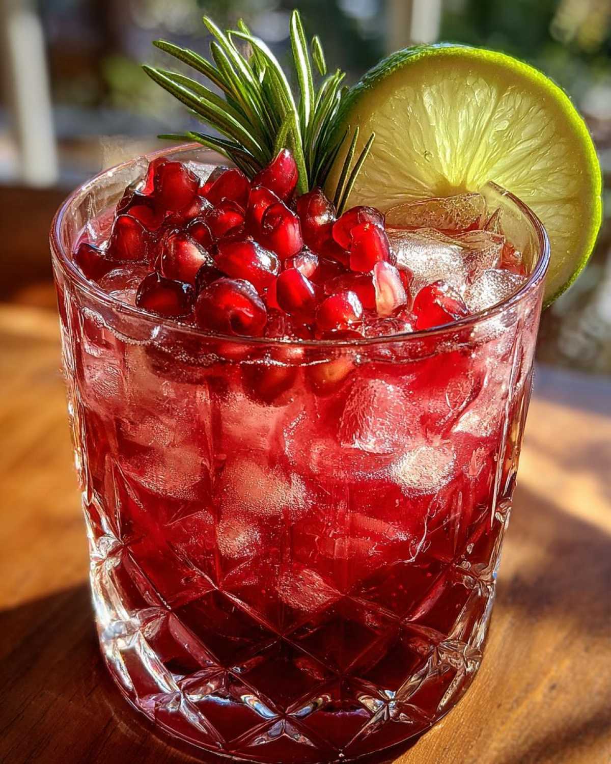 Sparkling Pomegranate Holiday Mocktail (Non-Alcoholic) - detail 4