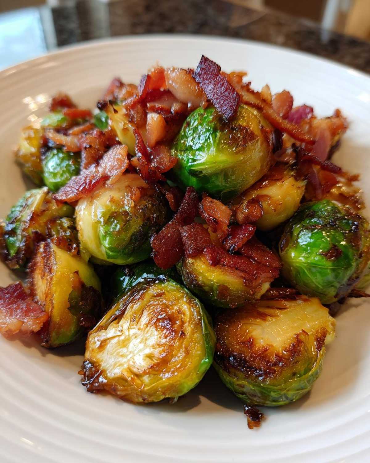 Air Fryer Maple Bacon Brussels Sprout Bites - detail 1