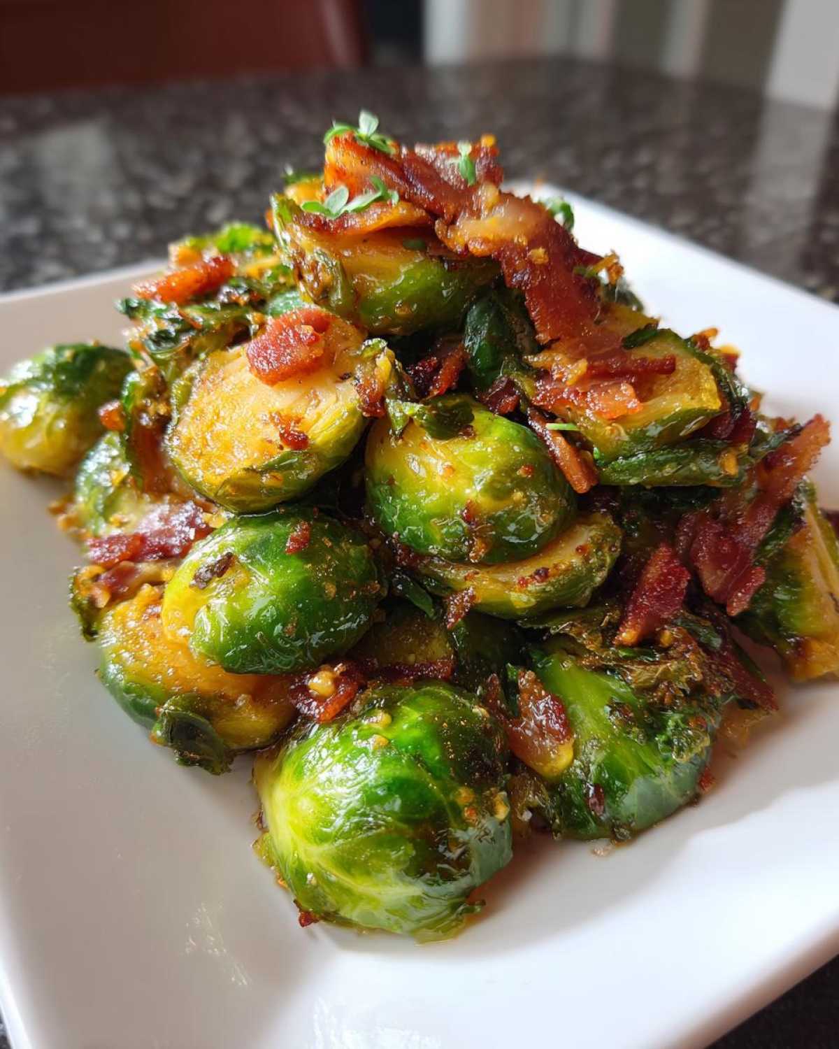 Air Fryer Maple Bacon Brussels Sprout Bites - detail 4