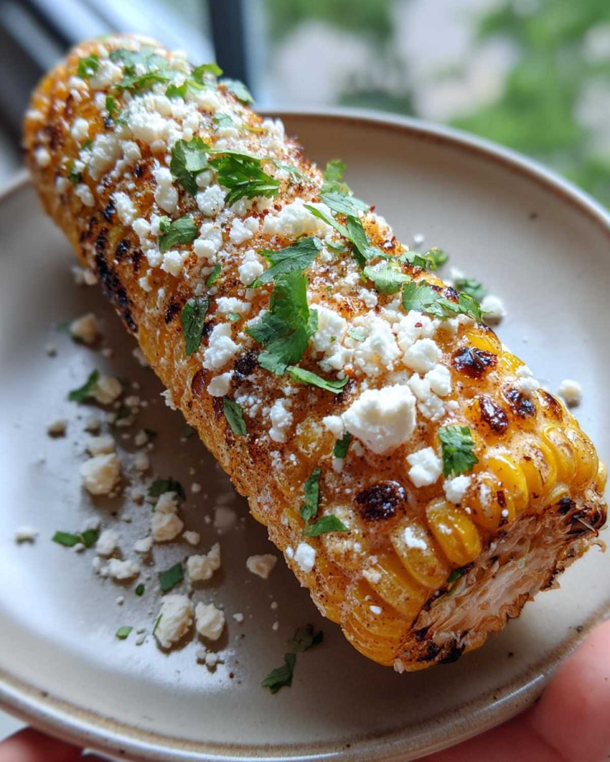 Air fryer Mexican street corn - detail 1
