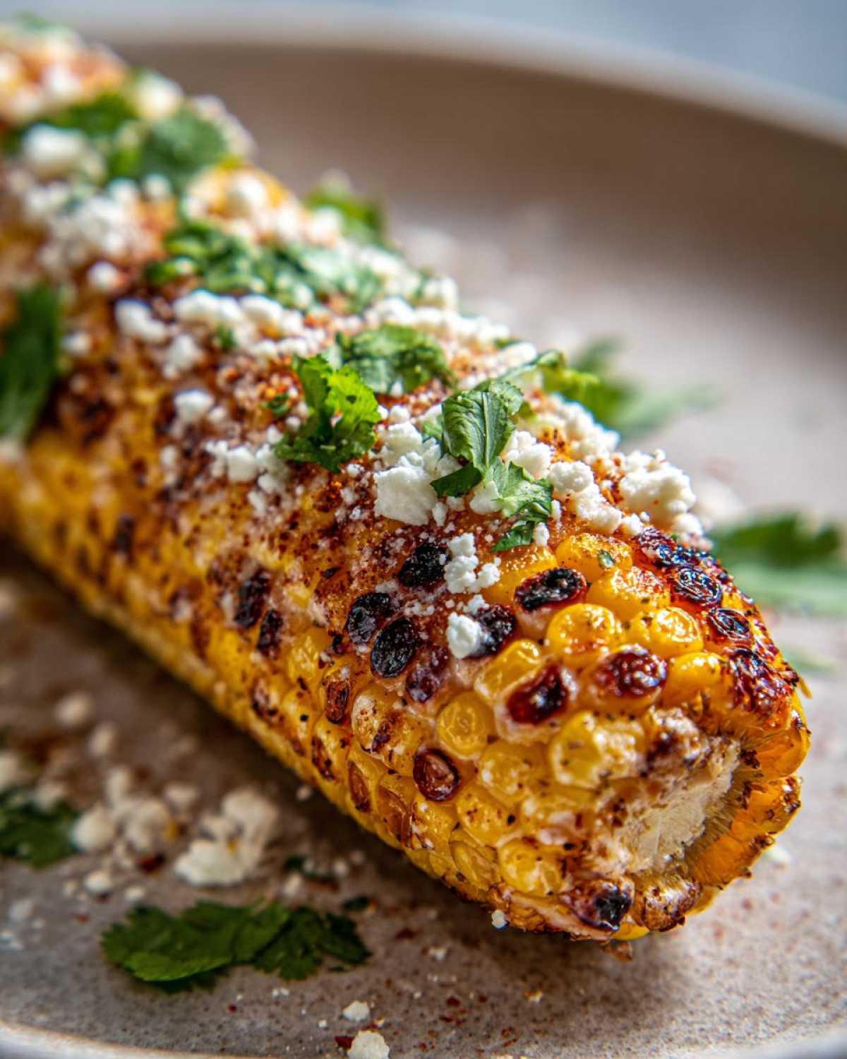 Air fryer Mexican street corn - detail 3