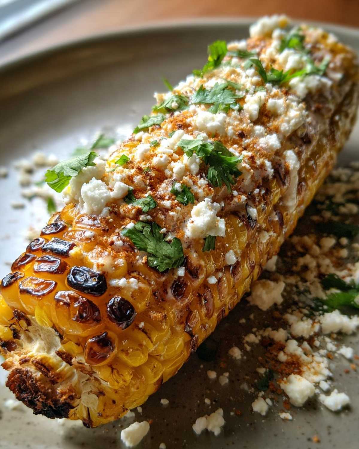 Air fryer Mexican street corn - detail 4