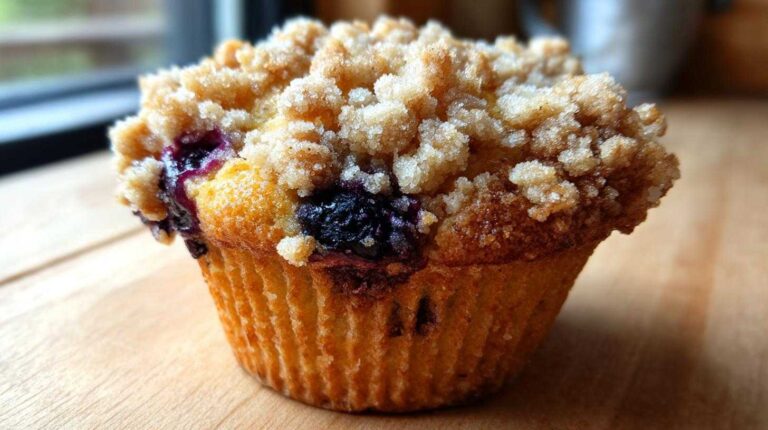 Blueberry streusel muffins