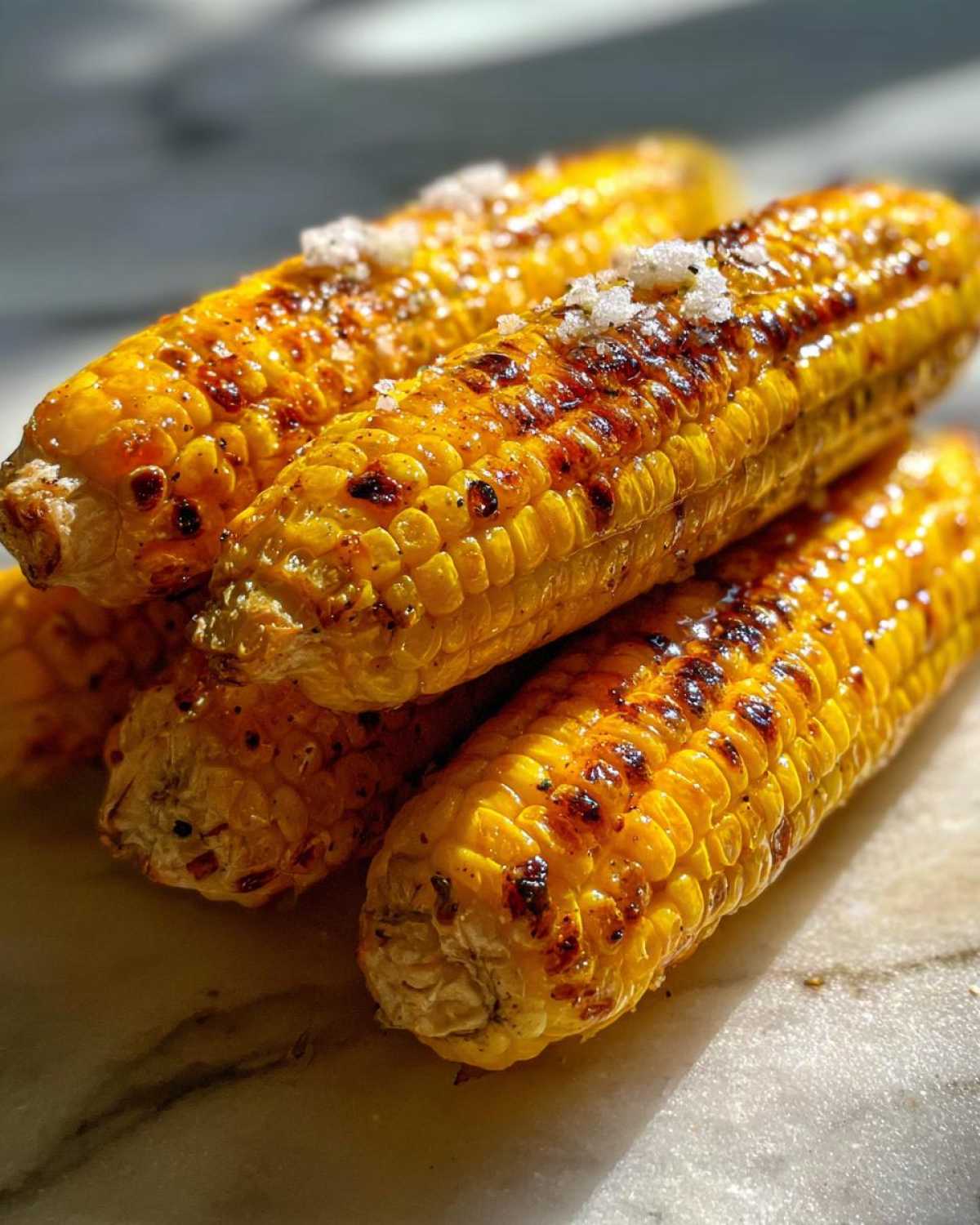 Charred Mexican street corn - detail 1