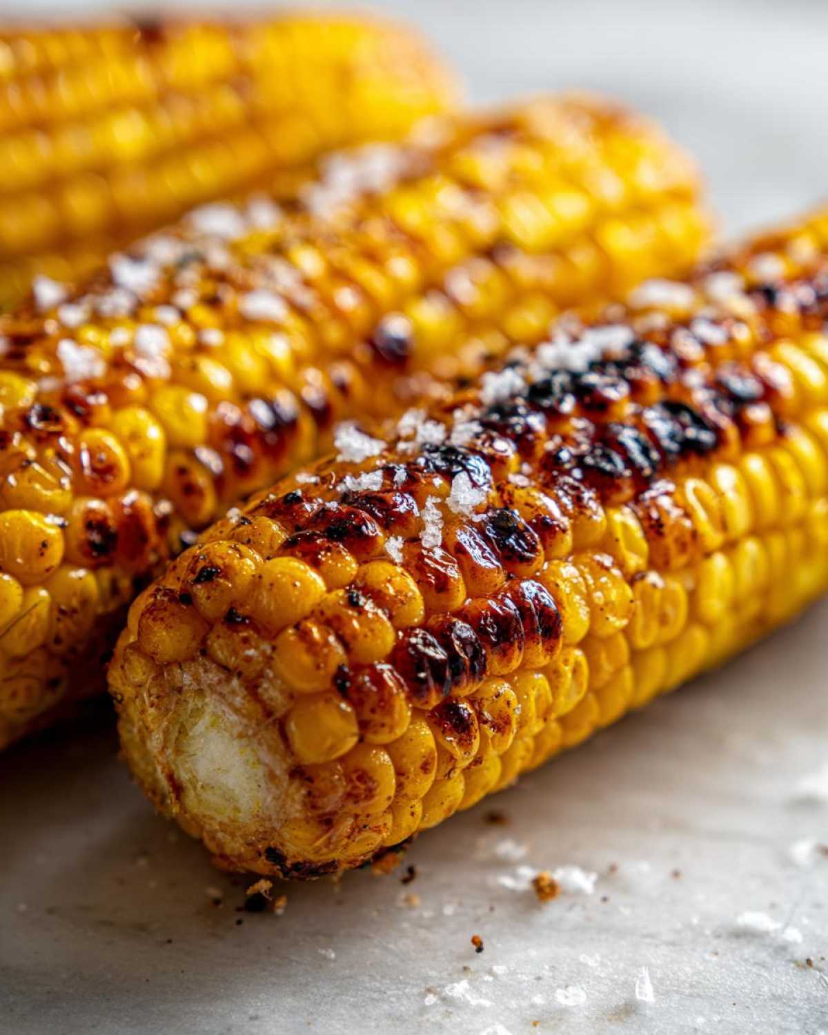 Charred Mexican street corn - detail 2