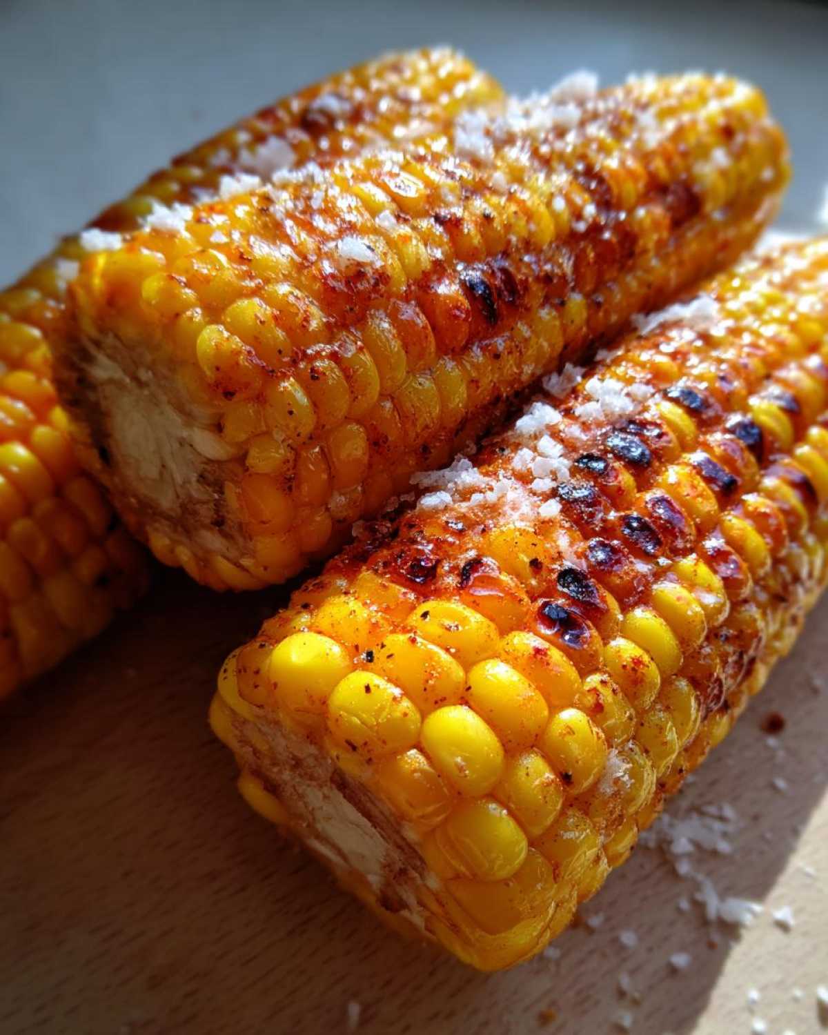 Charred Mexican street corn - detail 3