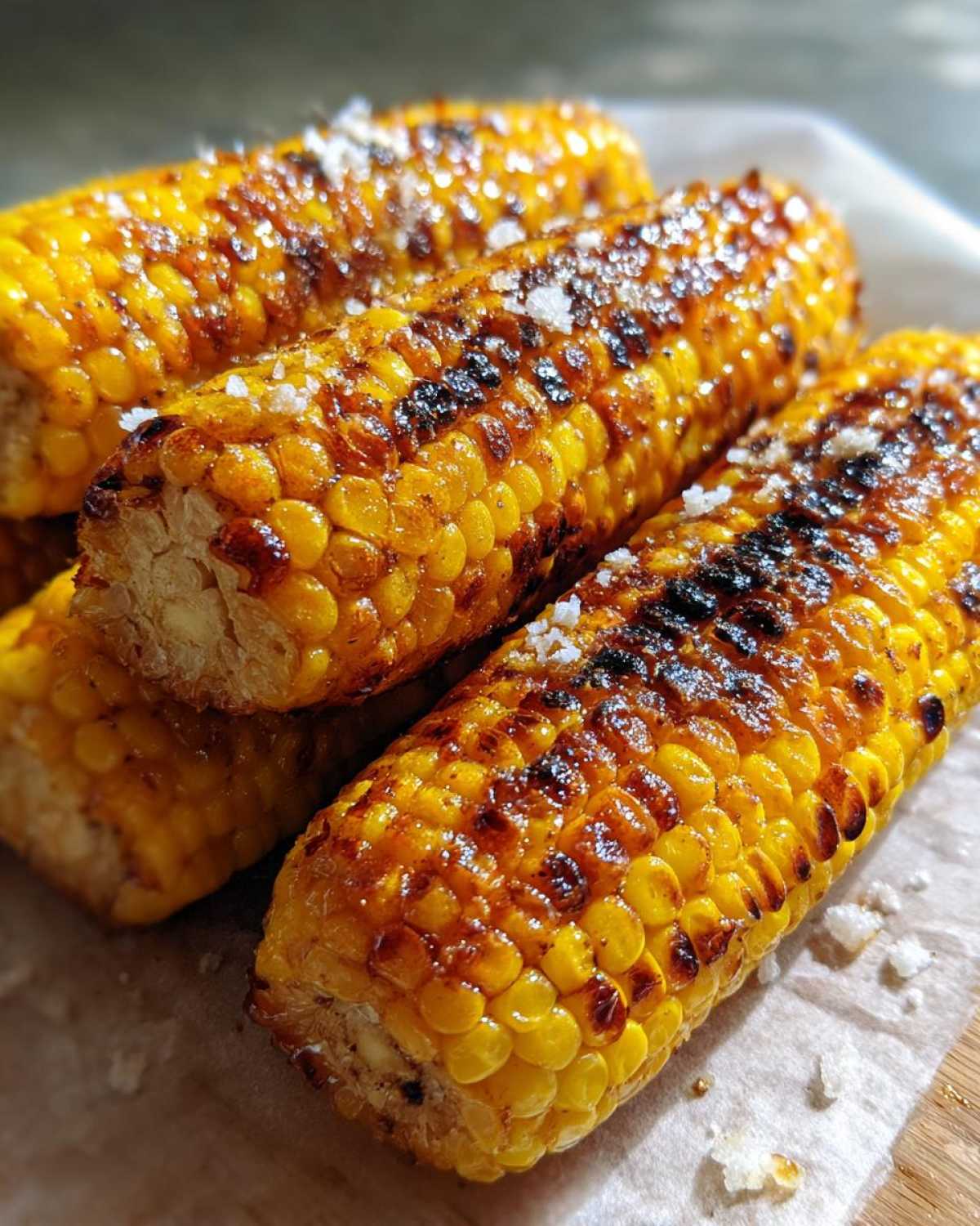 Charred Mexican street corn - detail 4