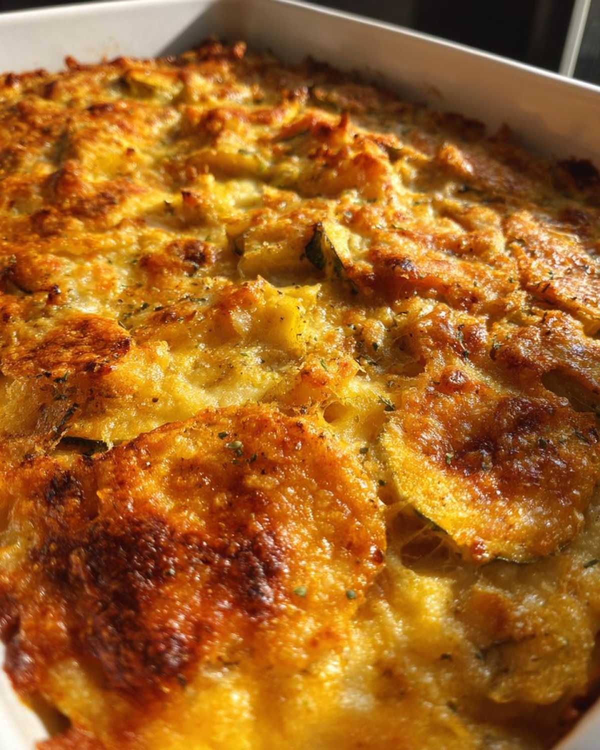 Cheesy squash casserole - detail 2