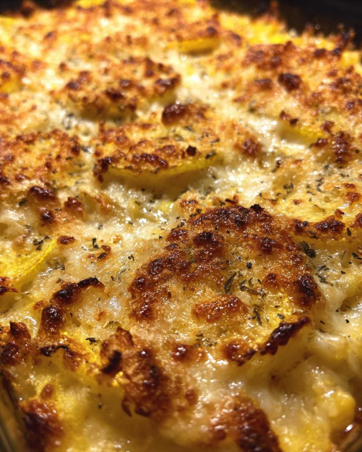 Cheesy squash casserole - detail 3