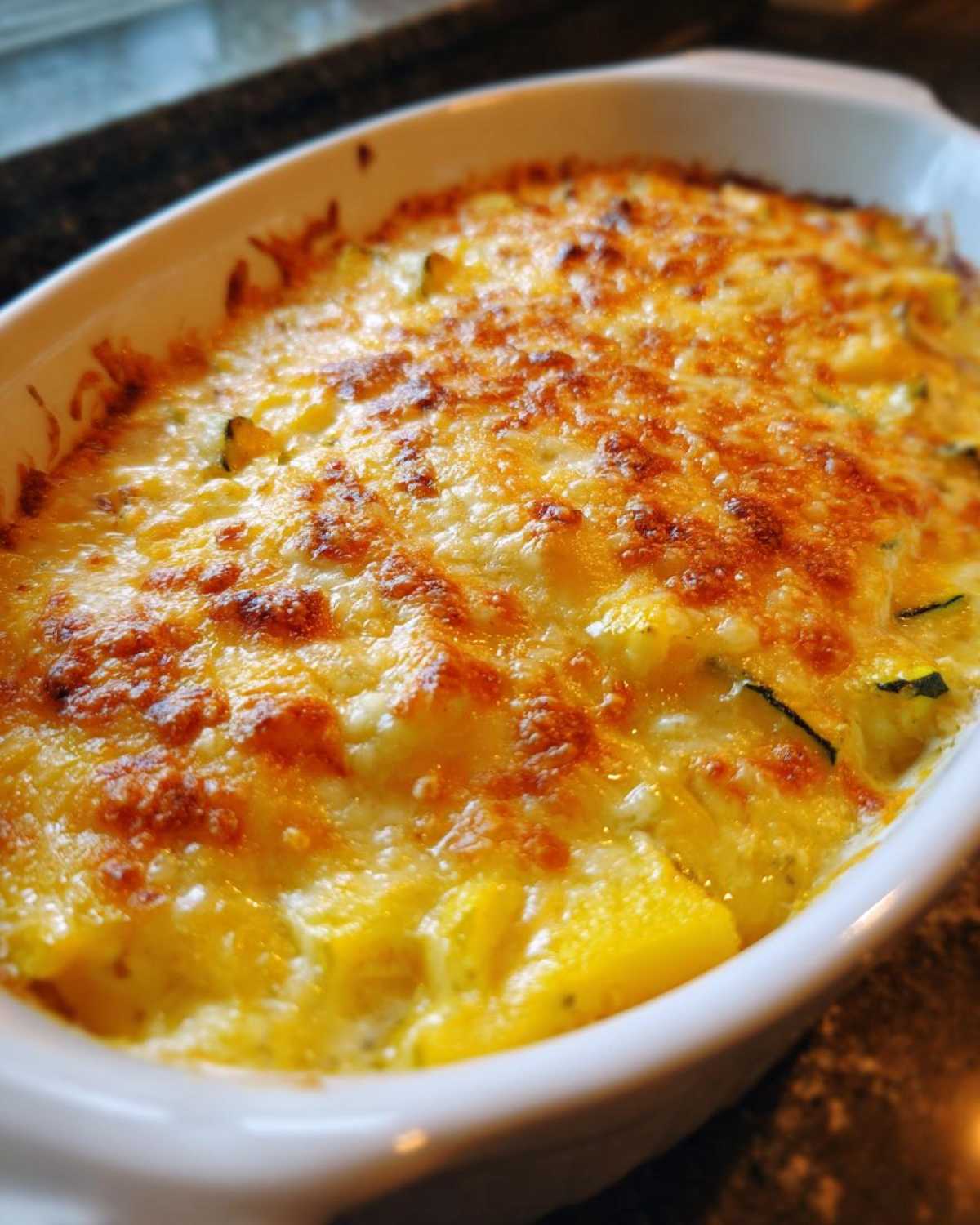 Cheesy squash casserole - detail 4