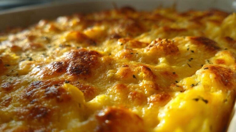 Cheesy squash casserole